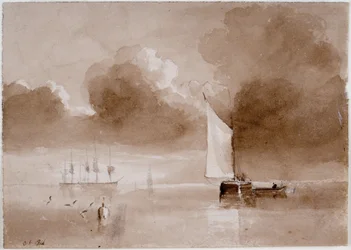 Étude compositionnelle pour un paysage marin